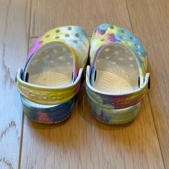 Crocs Toddler Pastel Tie Dye Infant Shoe 2 - 3 - Picture 2 of 4